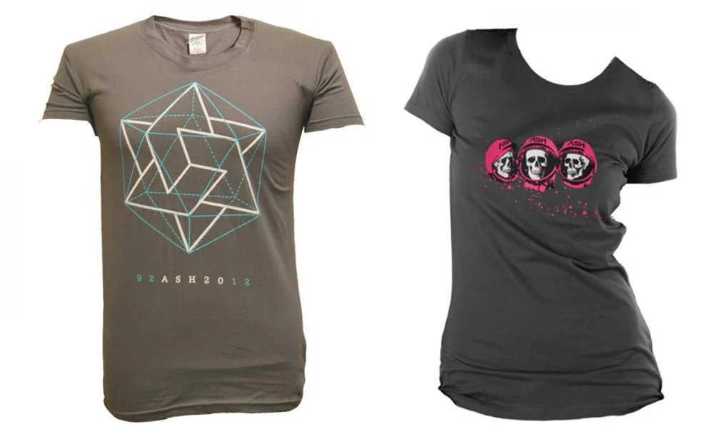 Ash — tour t-shirt designs
