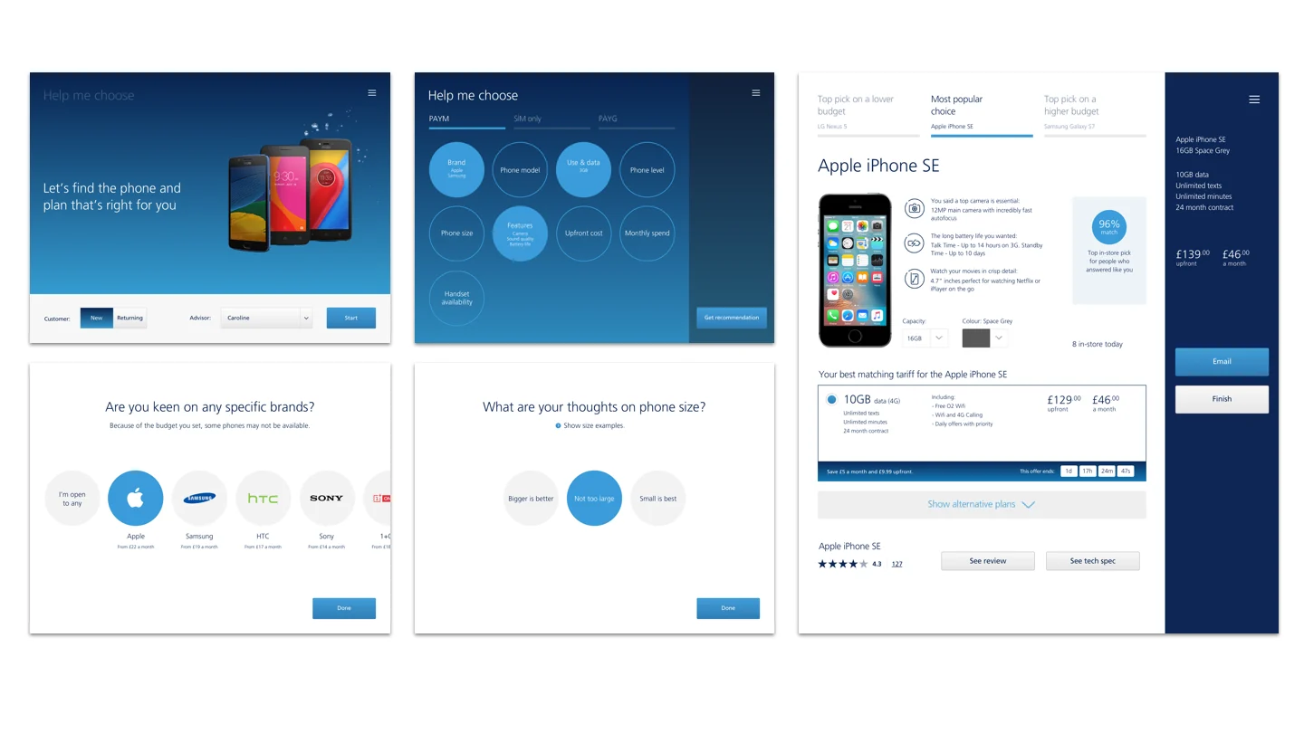 Help me choose: the guided phone and plan journey for telco retail