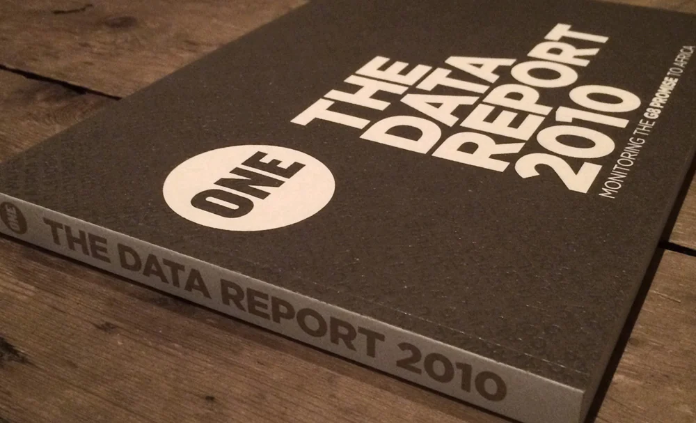 ONE — The Data Report 2010, cover